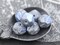 Silver Washed Etched Gray AB Antique Cut Round Beads -- Choose Your Size